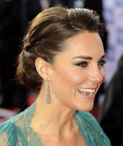 The Duchess of Cambridge pulled her hair into an elegant braided chignon at a recent outing in London