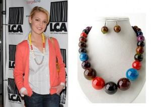 Katherine Heigl's Colorful Beaded Necklace