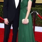 Alexis Bledel who was accompanied by boyfried and Mad Men costar Vincent Kartheiser looked lovely in green