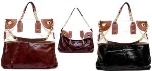 The "Carrie" Tote in Burgundy & Black