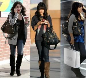 Vanessa Hudgens Studded Motorcycle Bag