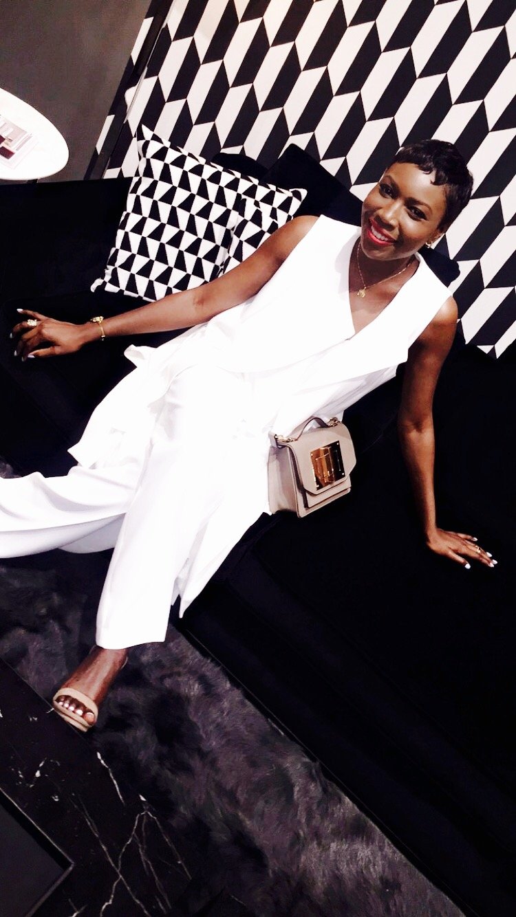 Wemi Opakunle at Bvlgari / Maxalto Event in Beverly Hills. Bvlgari's signature suites were reproduced at the Maxalto showroom.