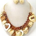 The Chunky Hearts Necklace Set