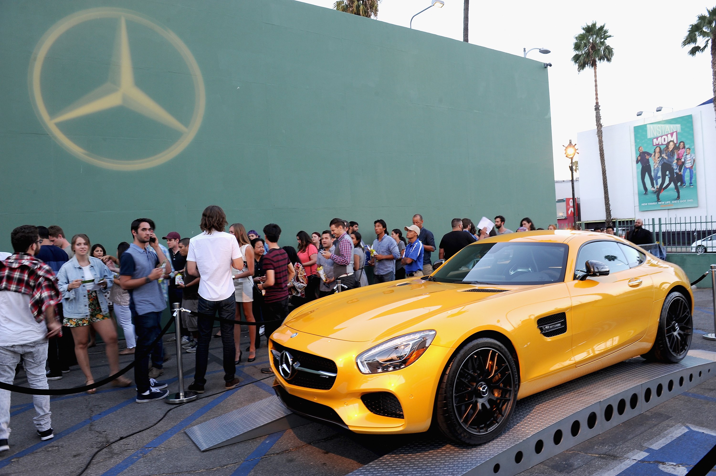 A view of a Mercedes-Benz on display at the Mercedes-Benz 2015 Evolution Tour on August 4, 2015 in Los Angeles, California. (Photo by Angela Weiss/Getty Images for Mercedes-Benz)