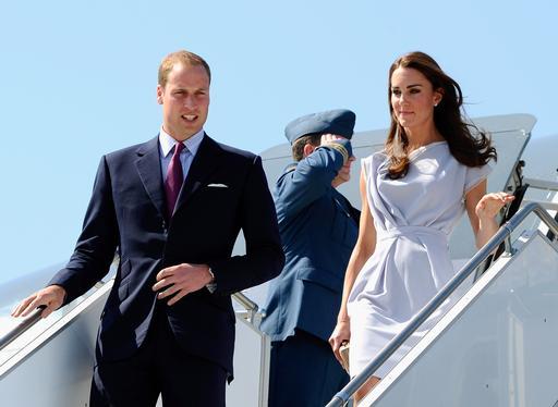 The Duke And Duchess Of Cambridge Arrive At LAX International Airport