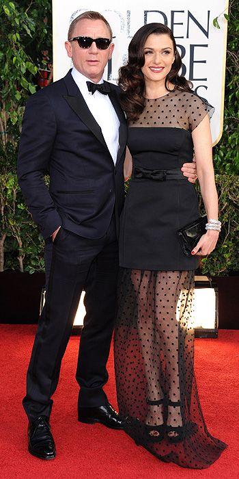 Rachel Weisz's sheer polka dot skirt looked missplaced