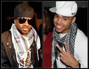 Chris Brown & Jermaine Dupri are part of the scarf movement!