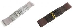3-Buckle Belt in Gray & Brown