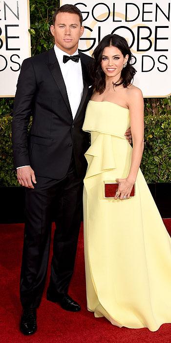 Jenna Dewan's mellow yellow Carolina Herrera gown was a sweet and unexpected delight in the midst of so much red and pre-requisite sparkle.